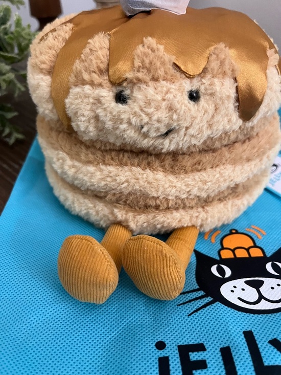 Jellycat Amuseables Fran Pancake with Blueberry and Syrup bag charm